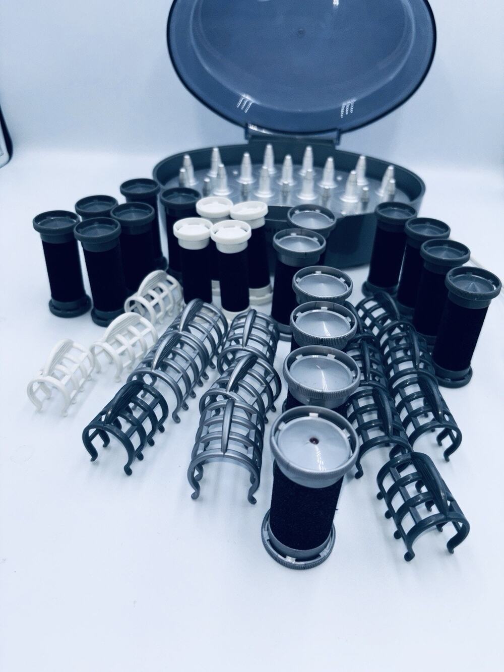 Remington KF-201 Velvet Hot Rollers 20 Curlers 3 Sizes Clips Hair Setter TESTED